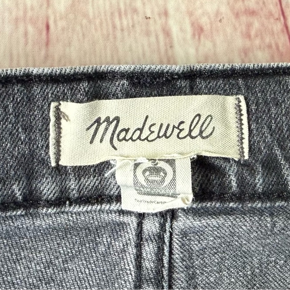 💵Madewell The Perfect Vintage Straight Jean Front Seam in Faded Gray Size 27 - Picture 6 of 13
